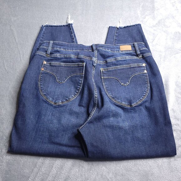 Judy Blue Womens Skinny Fit Jeans 16W Dark Wash Mid Rise Ankle Stretch - Picture 2 of 9